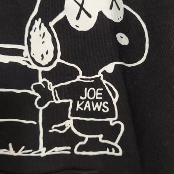 KAWS Uniqlo Limited Peanuts Snoopy Logo Hoodie Sweatshirt - Picture 8 of 8